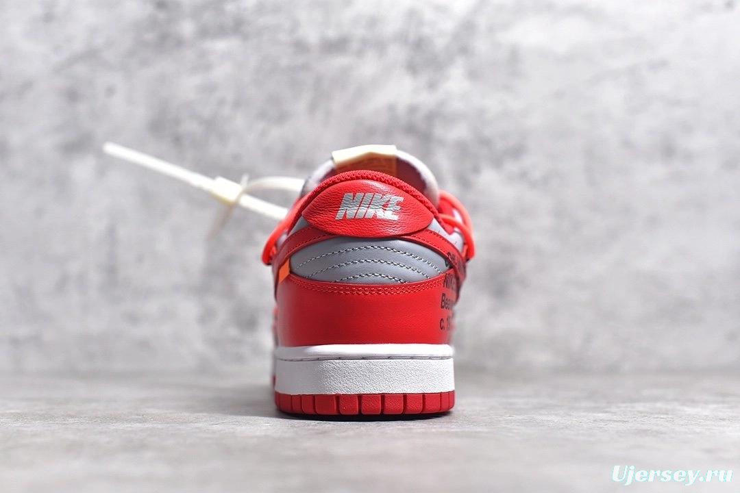 OFF-White × Nike Dunk Low LTHR OW