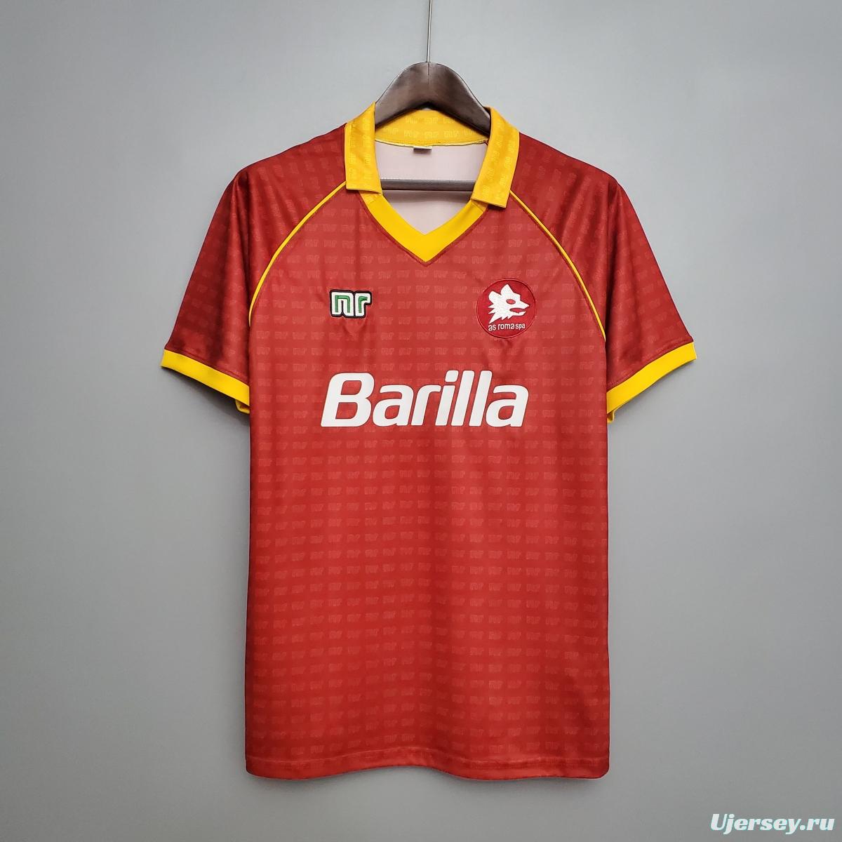 Retro Roma 90/91 home Soccer Jersey