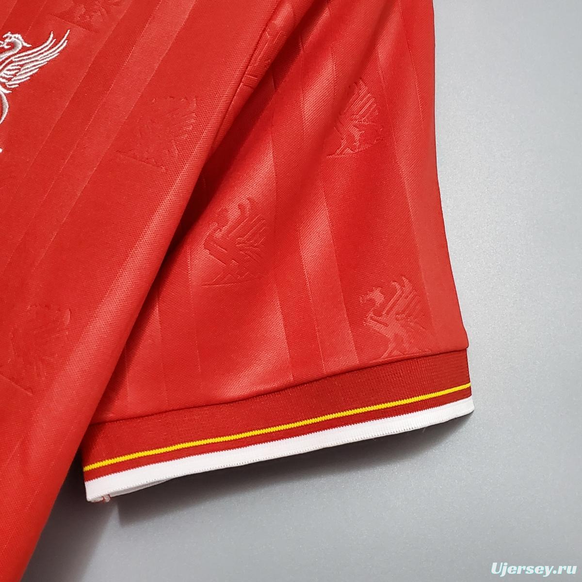 Retro 85/86 Liverpool home Soccer Jersey