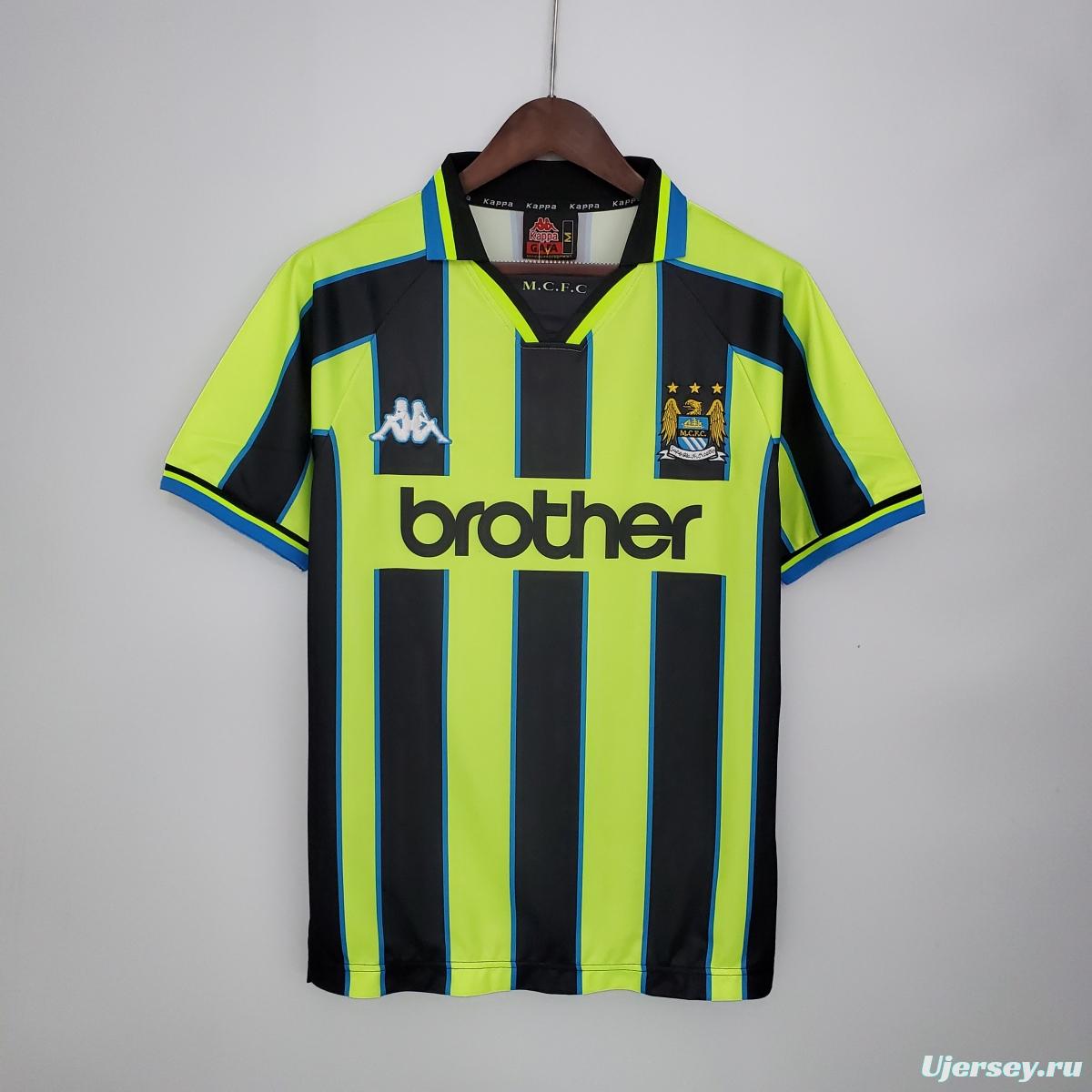 Retro Manchester City 98/99 away Soccer Jersey