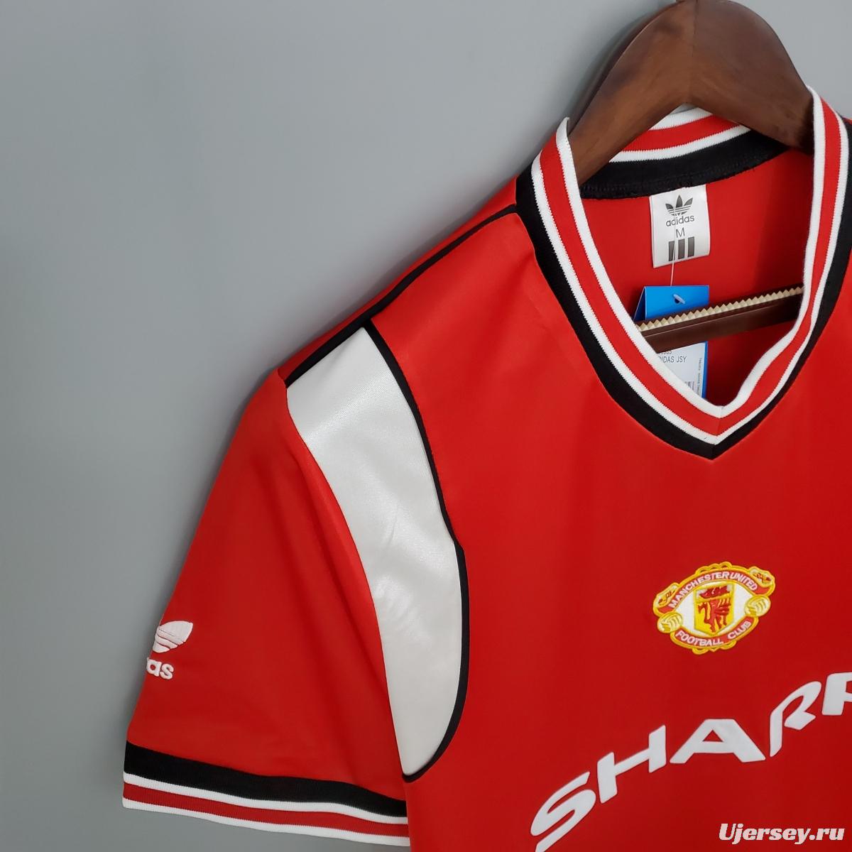 Retro Manchester United 85/86 home Soccer Jersey