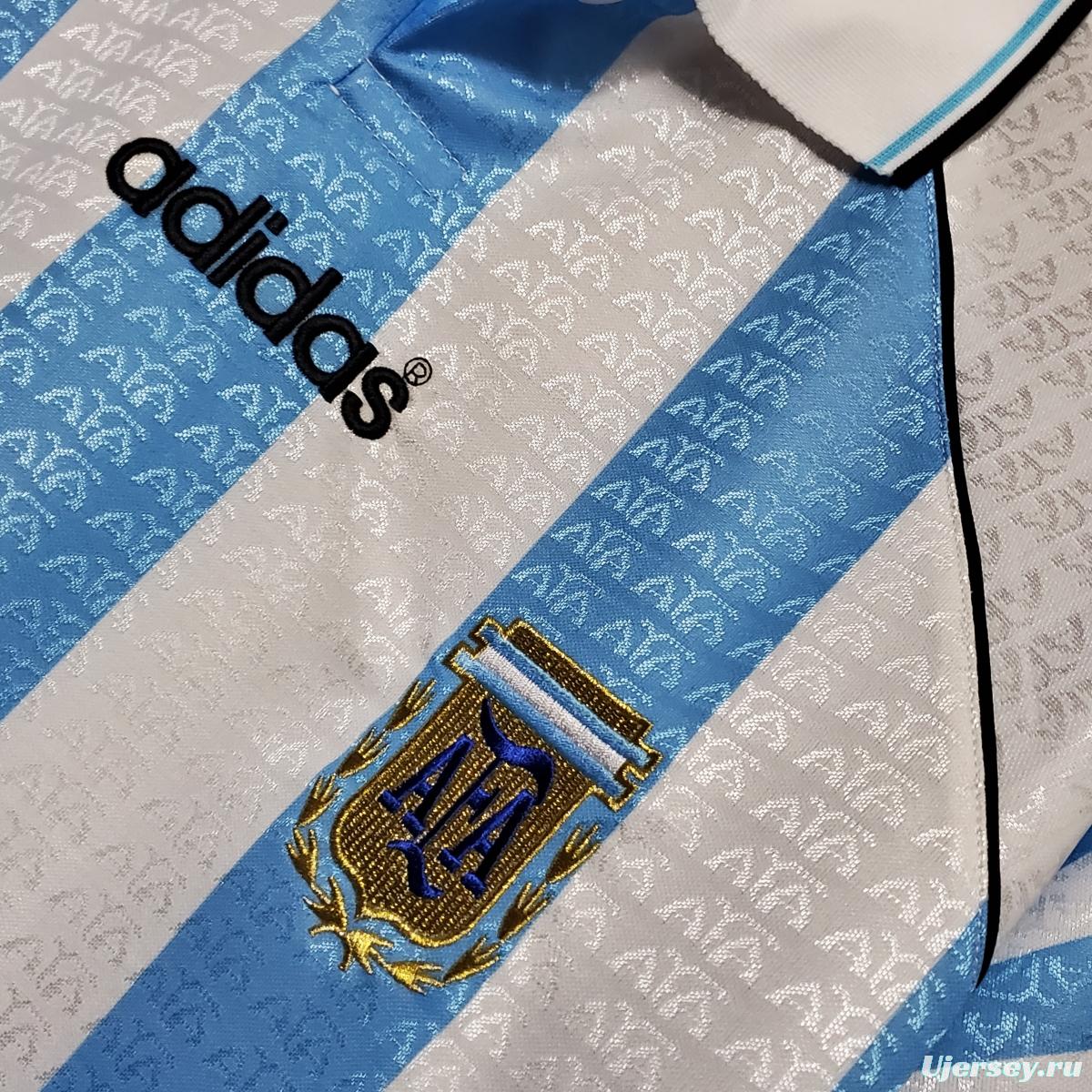 Retro 1996 Argentina Home Jersey