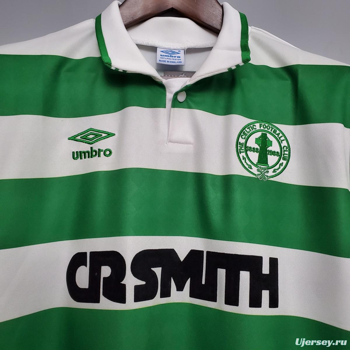 Retro 87/89 Celtics home Soccer Jersey