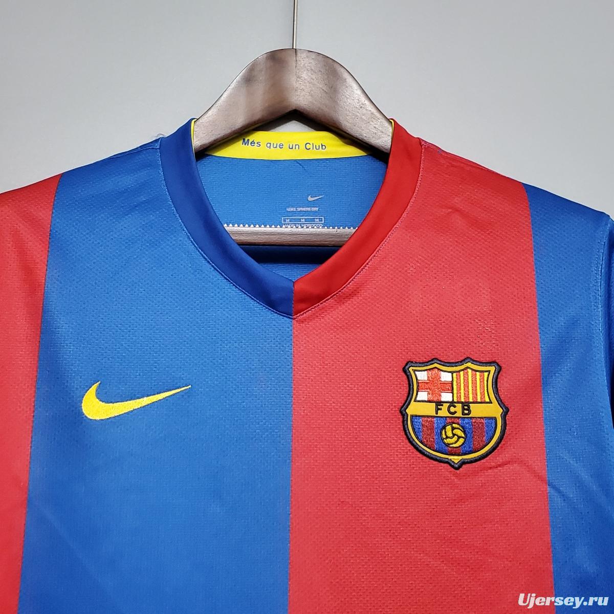 Retro Barcelona 06/07 Long sleeve home Soccer Jersey