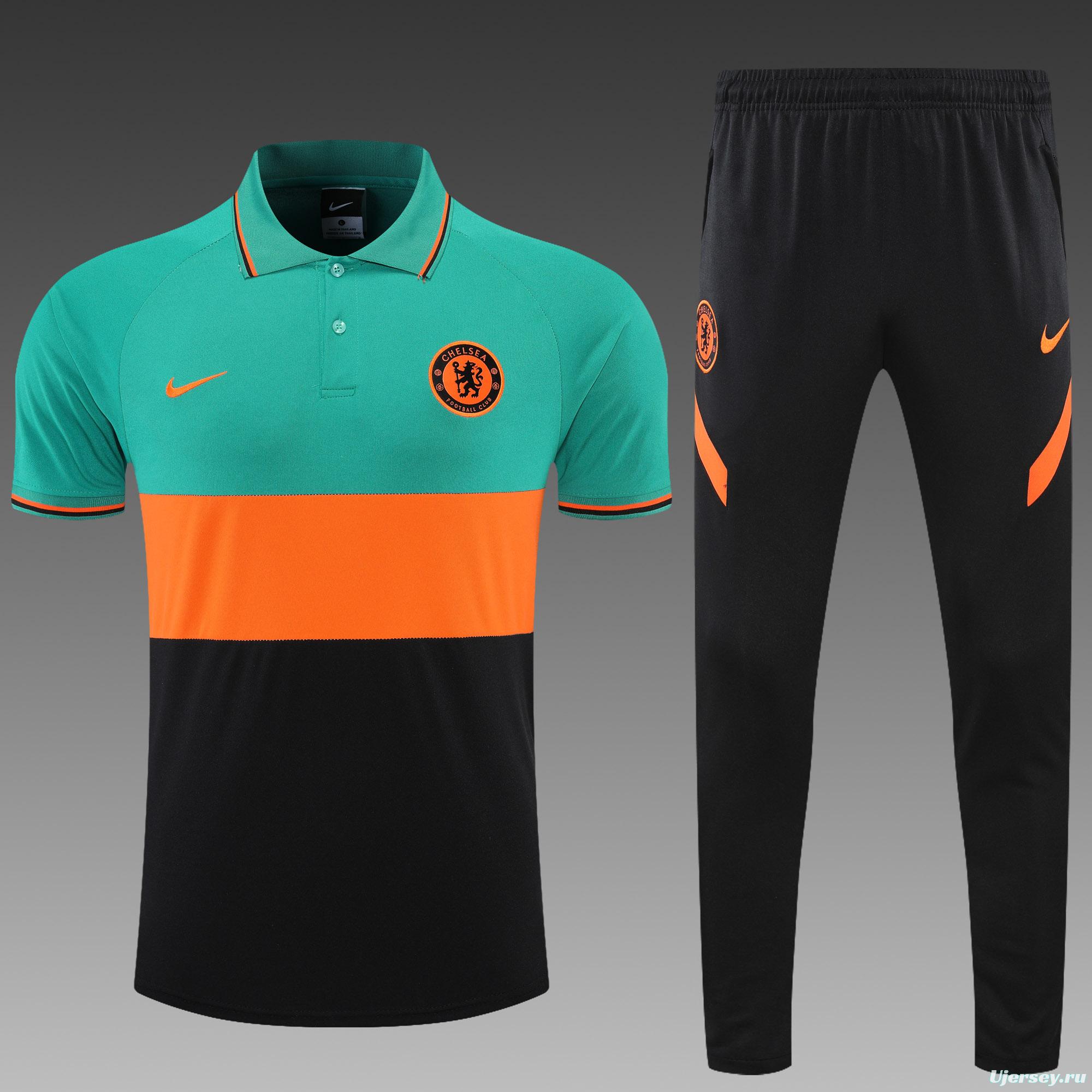 Chelsea POLO kit black orange green (not supported to be sold separately)