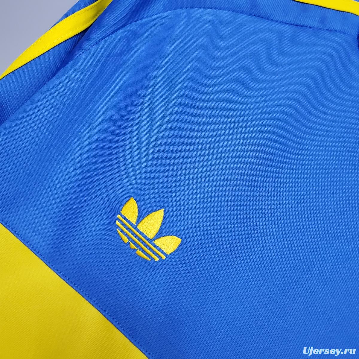 Retro Long sleeve 1981 Boca Juniors home Soccer Jersey