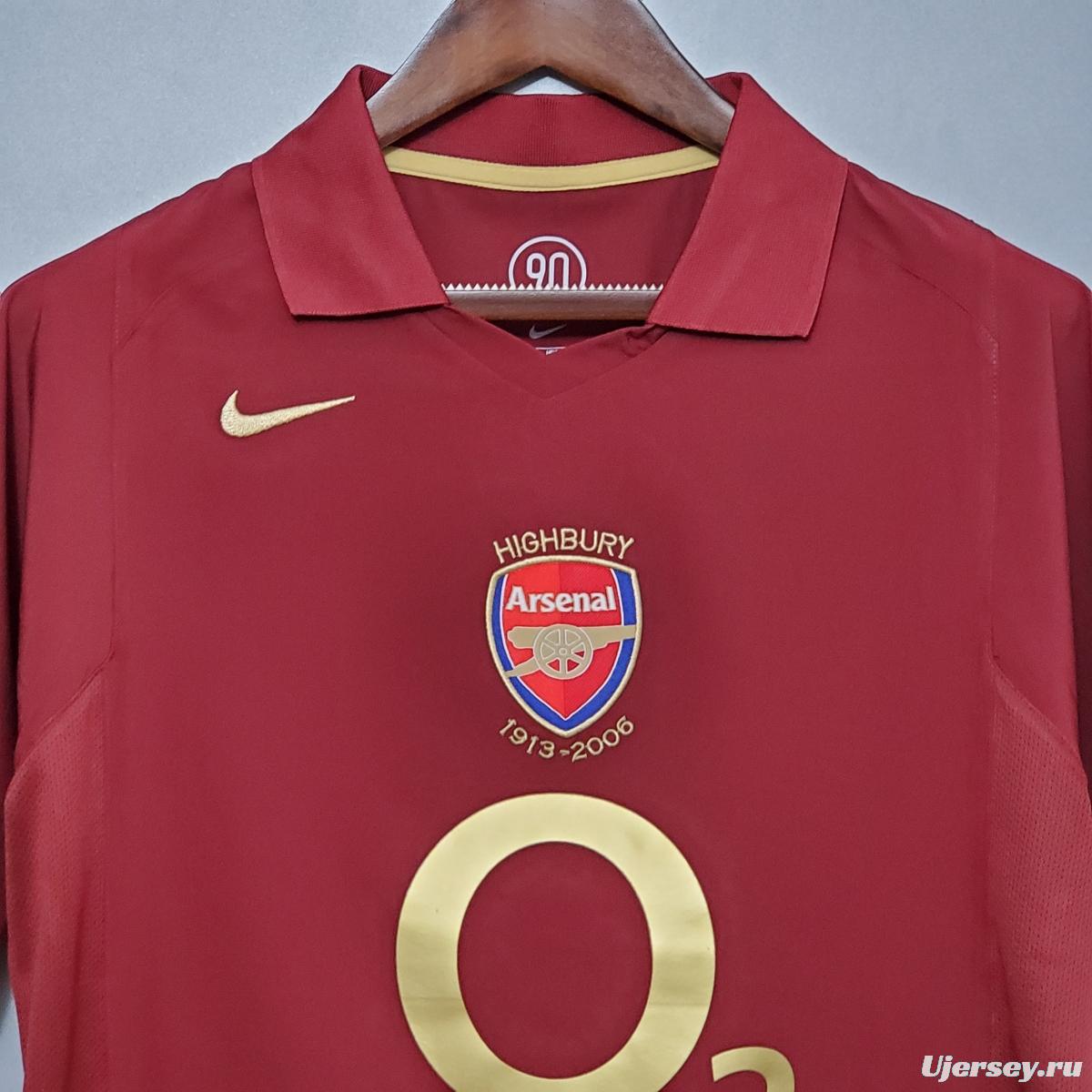 Retro 05/06 Arsenal home Soccer Jersey