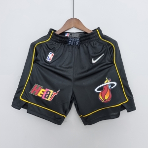 2022 Miami Heat Urban Edition Shorts Black NBA Jersey