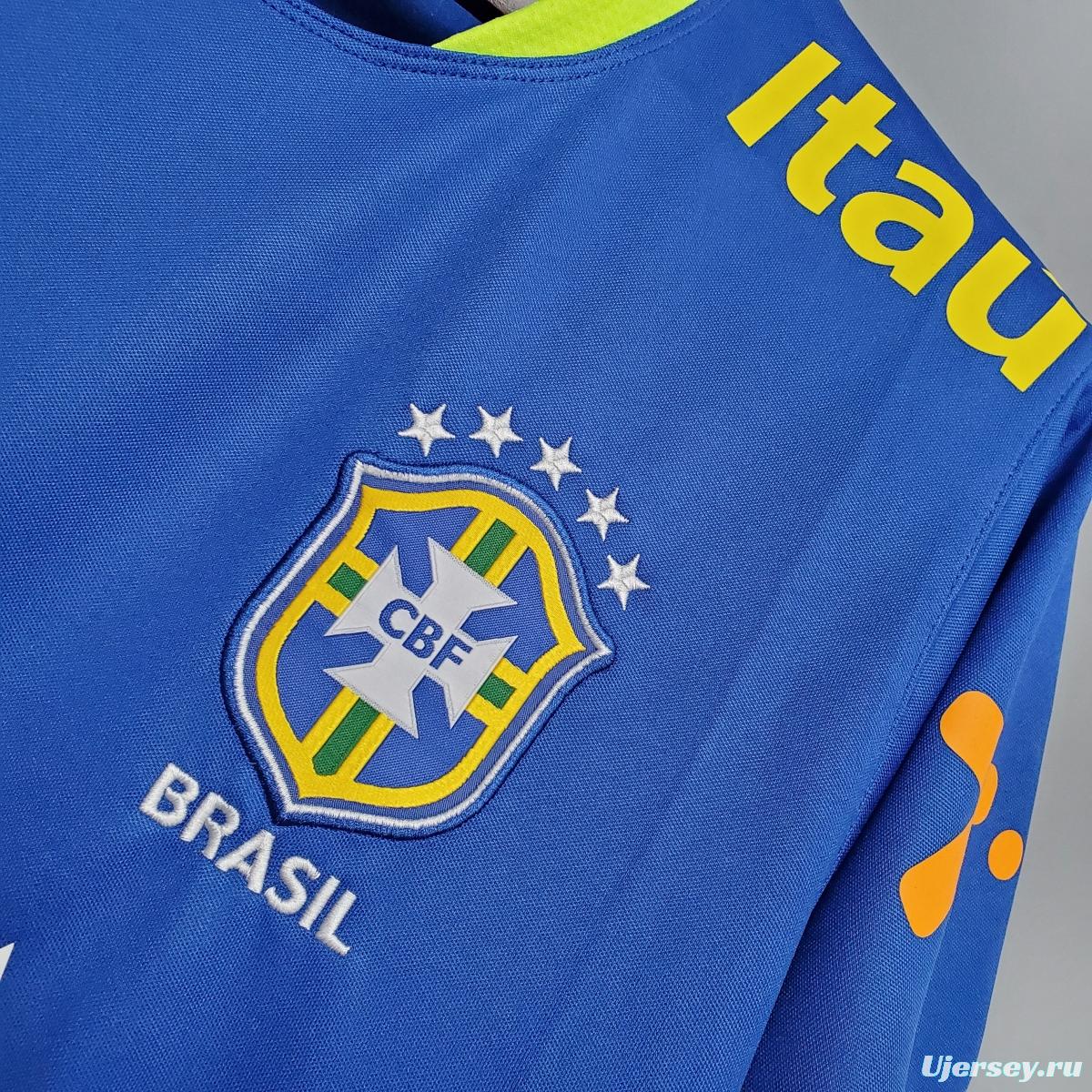 Brazil training suit blue Soccer Jersey