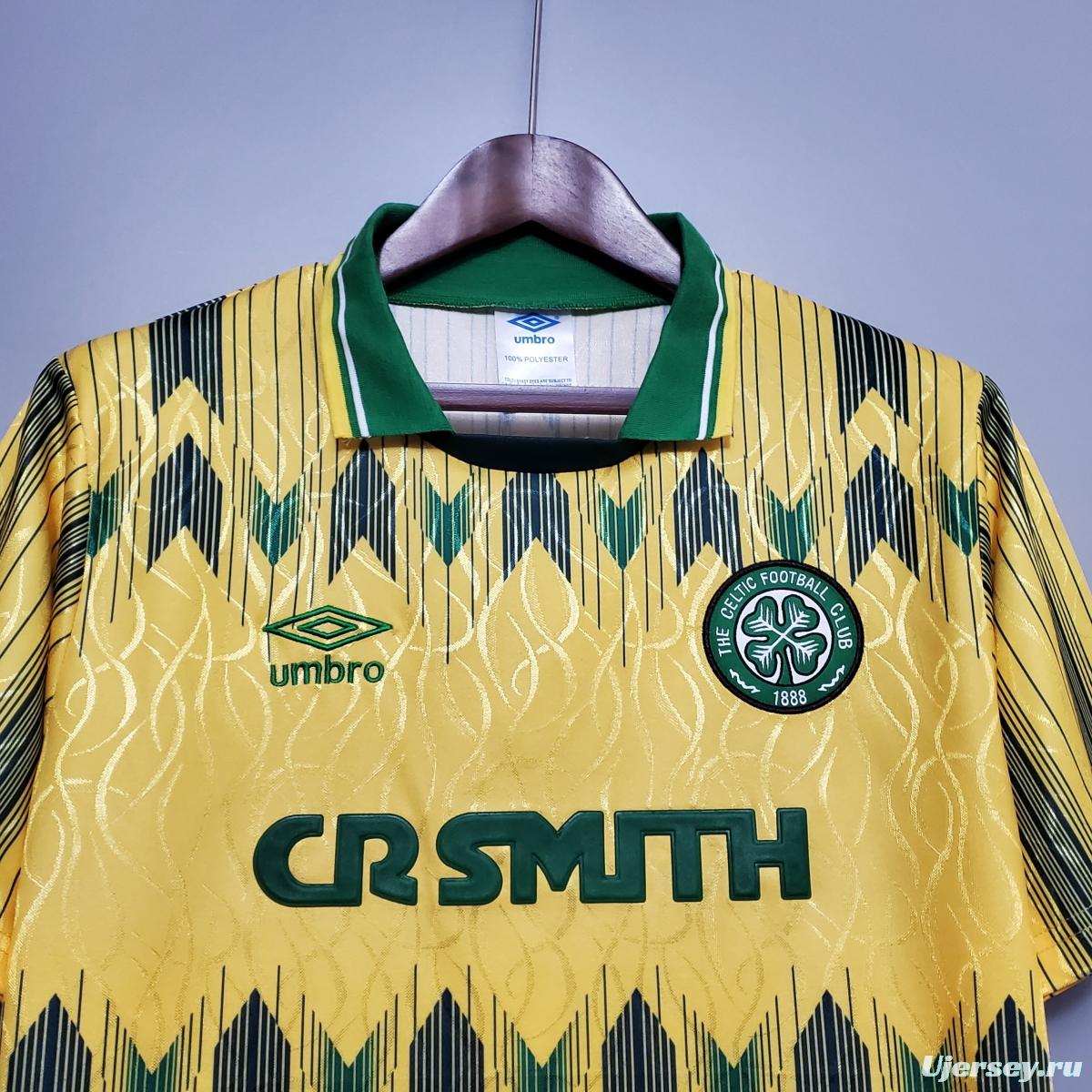 Retro Celtics 91/92 away Soccer Jersey