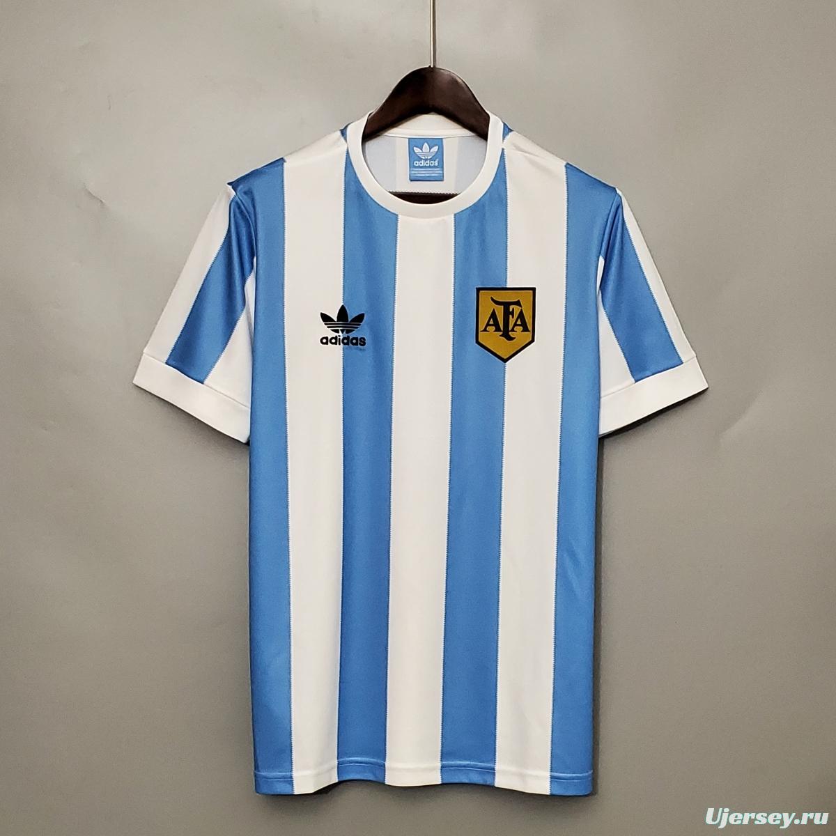 Retro 1978 Argentina home Soccer Jersey