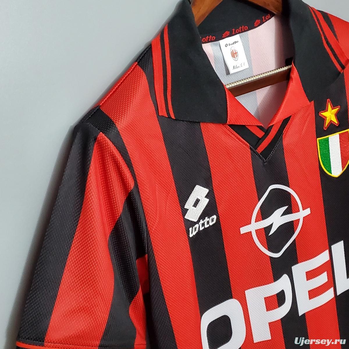 Retro 96/97 AC Milan home Soccer Jersey