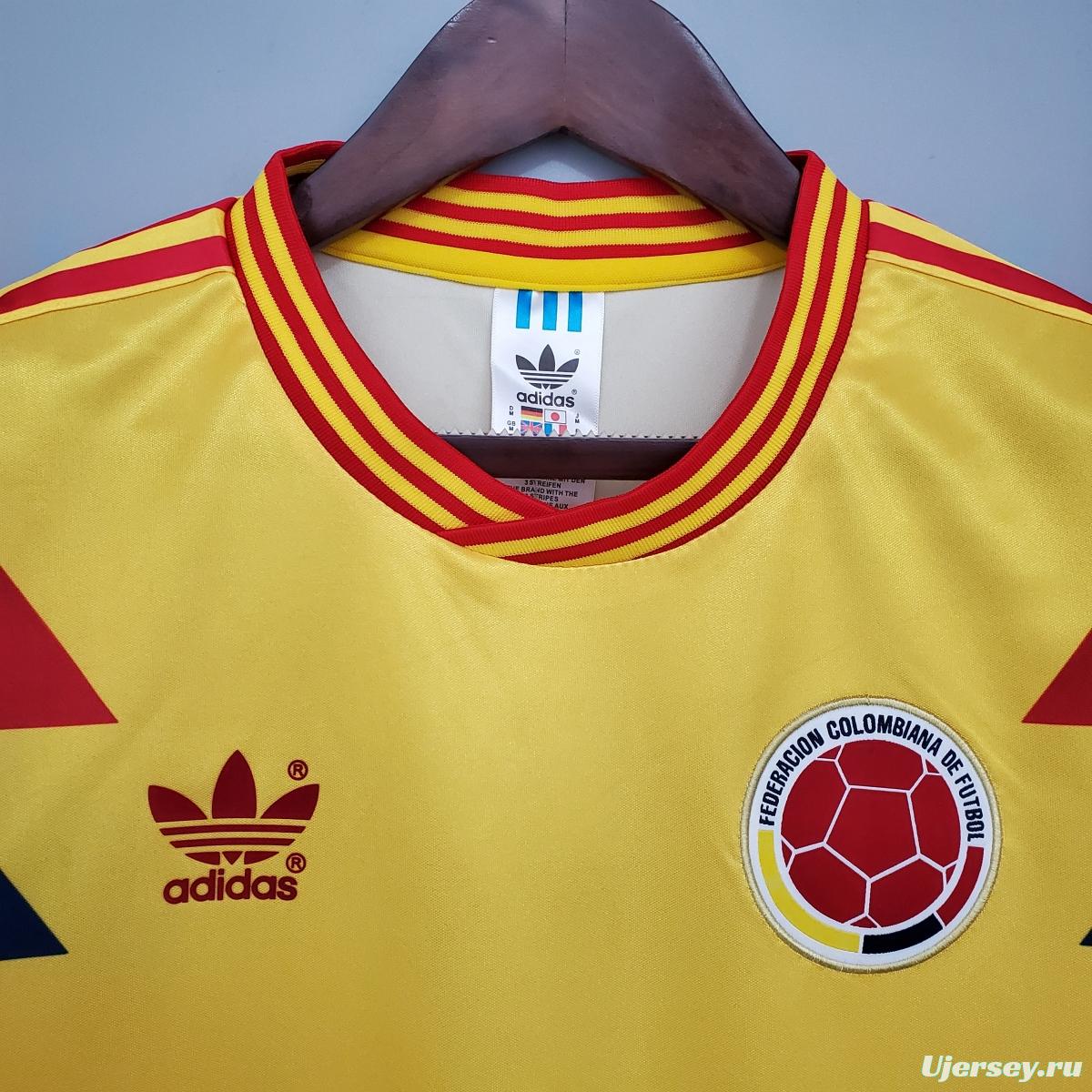 Retro Colombia 1990 home Soccer Jersey