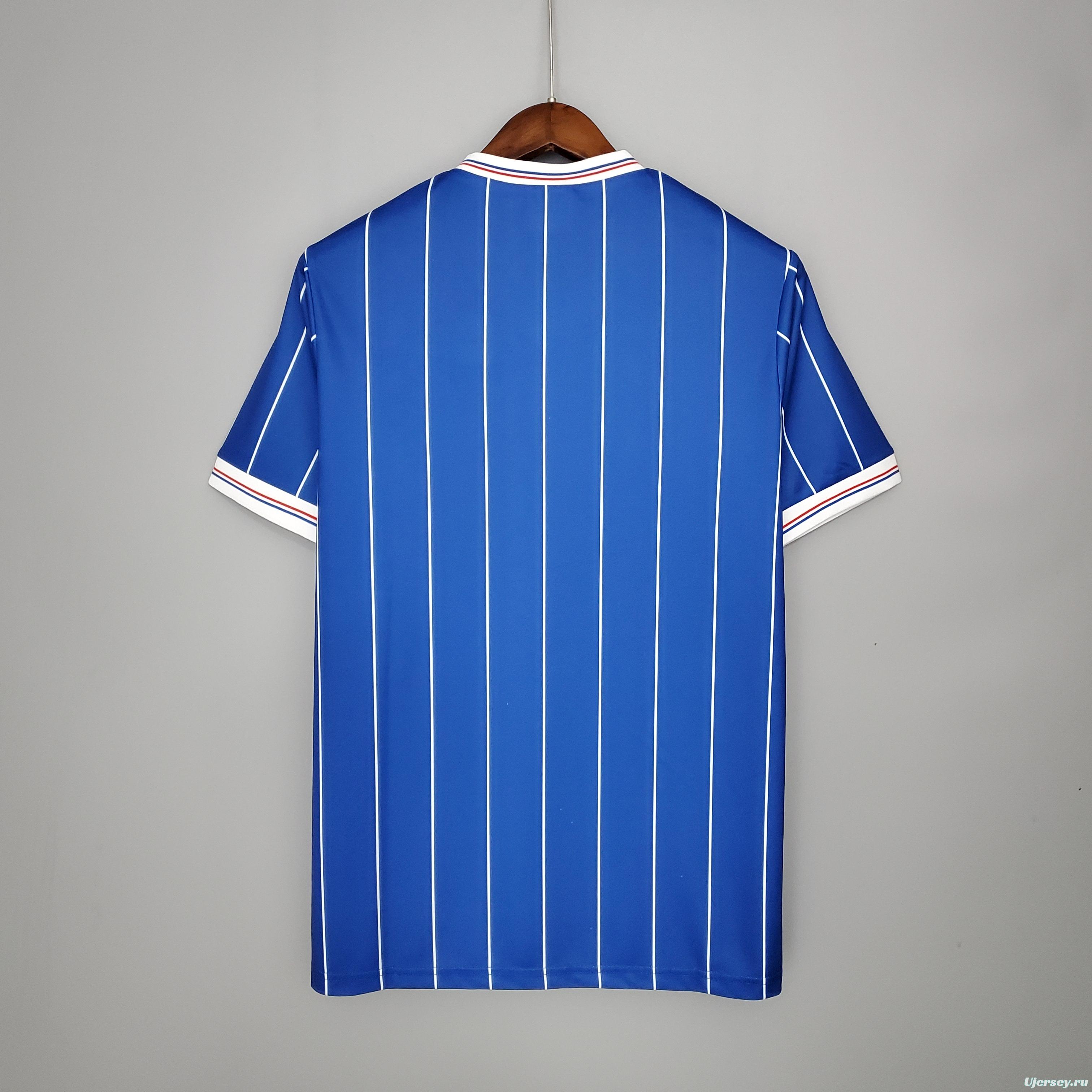 Retro Rangers 82/83 home Soccer Jersey