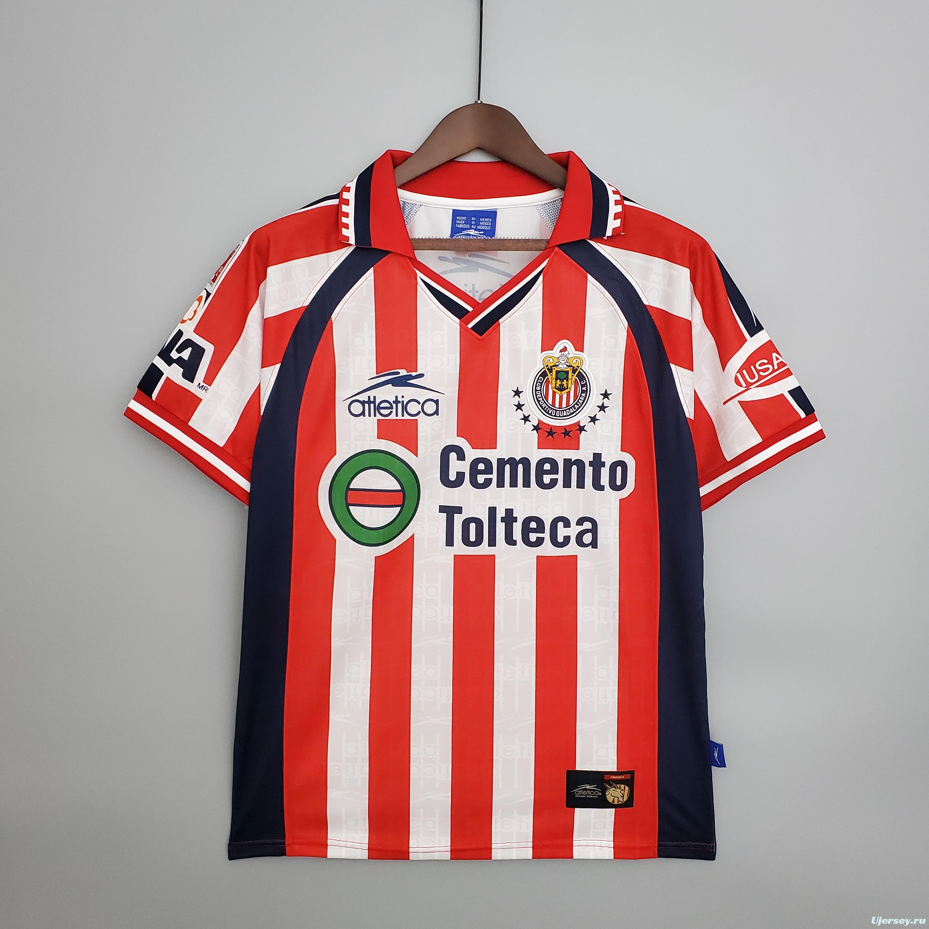 Retro 99/00 Chivas Guadalajara Home Soccer Jersey