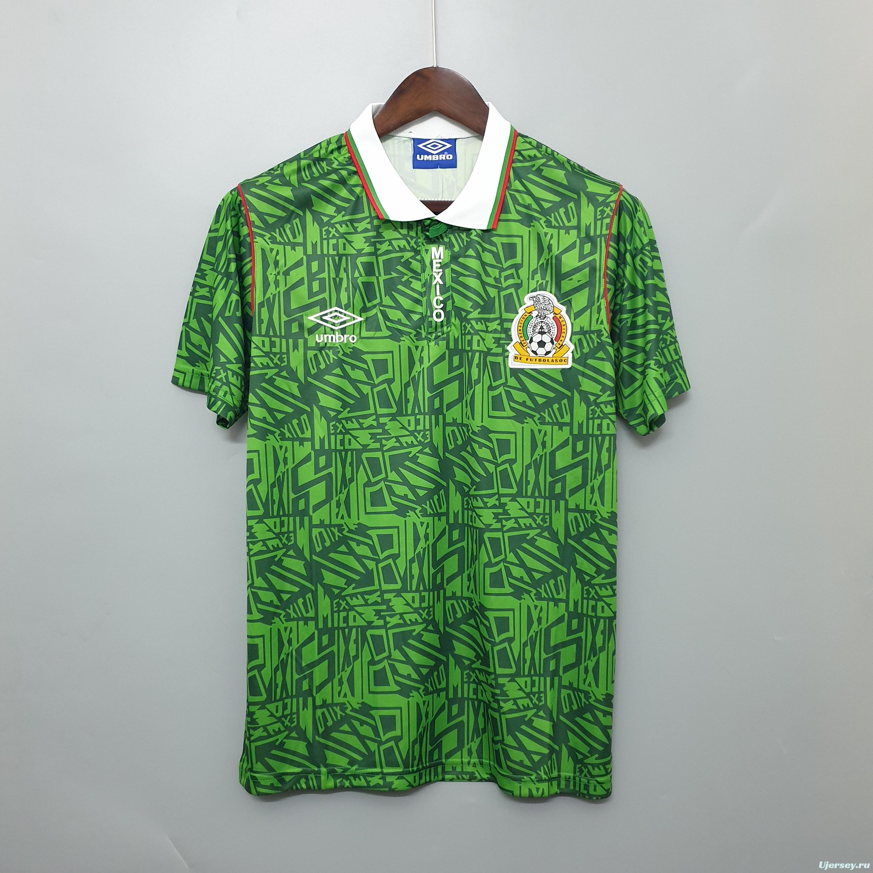 Mexico 1994 retro shirt home Soccer Jersey