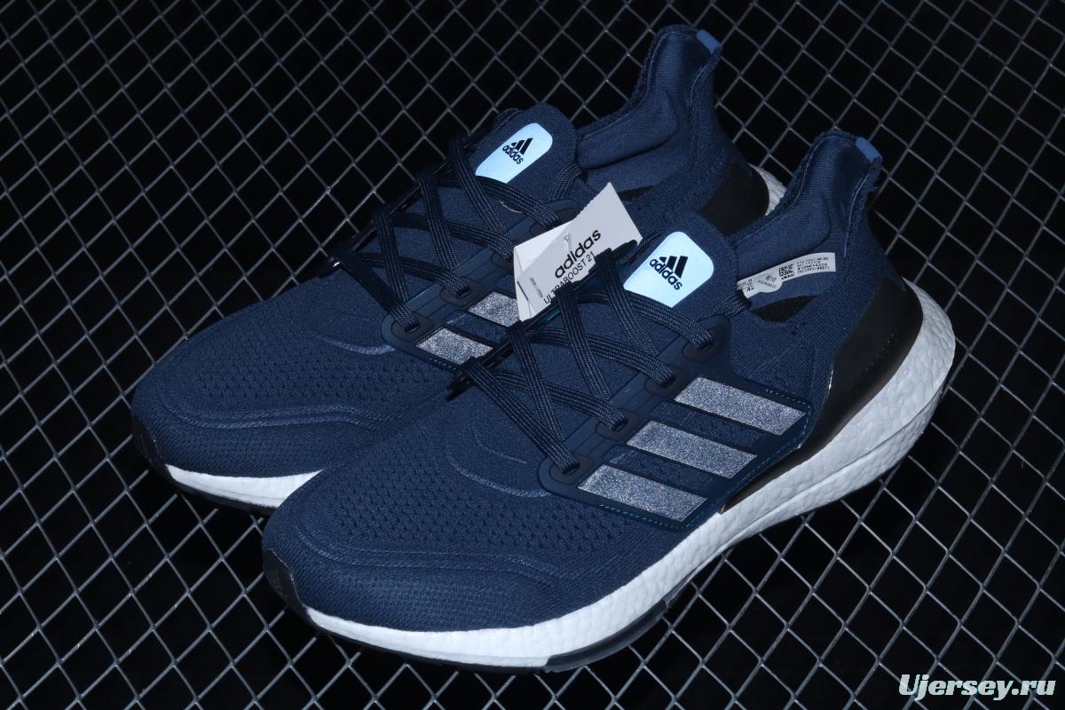 Adidas Ultra Boost 21 Consortium FY0350 Das new thick-soled popcorn running shoes