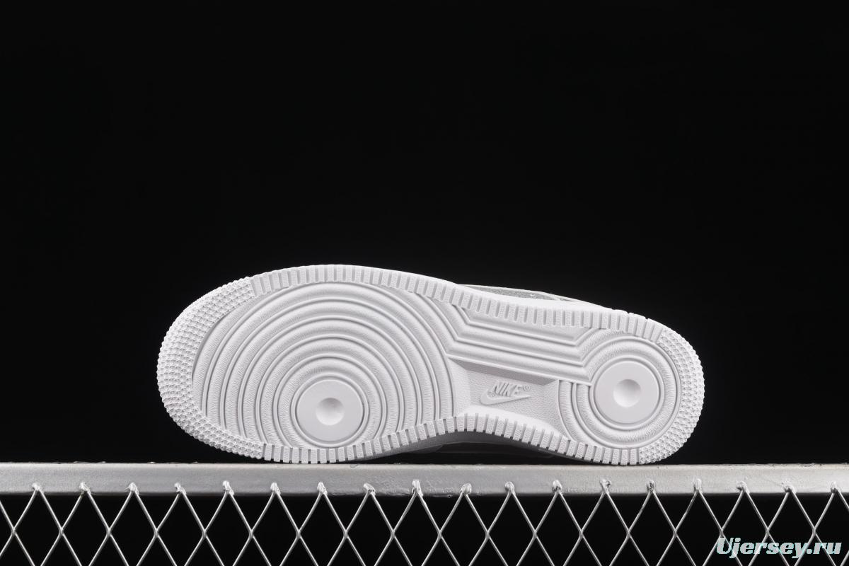NIKE Air Force 1' 07 Lx silver color matching low upper shoes DD6629-100