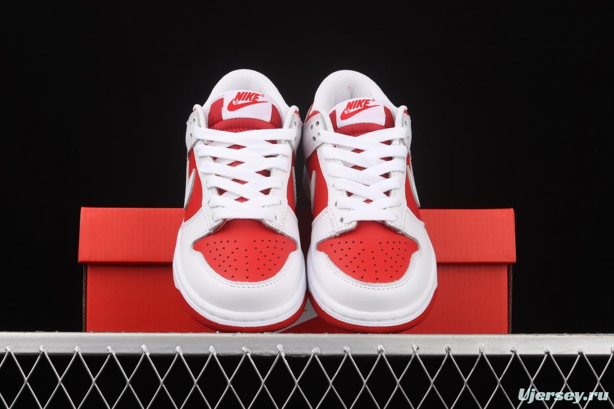 NIKE SB DUNK Retro Low White/University Red University Red Slam Dunk Series low-side leisure sports skateboard shoes CW1590-600