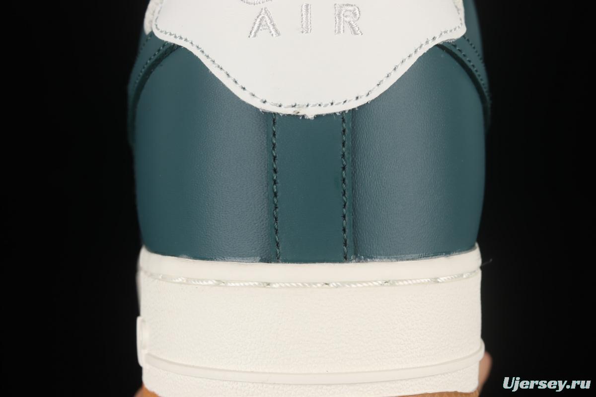 NIKE Air Force 1x07 Low rice white, dark green, low-top casual board shoes AQ2312-306