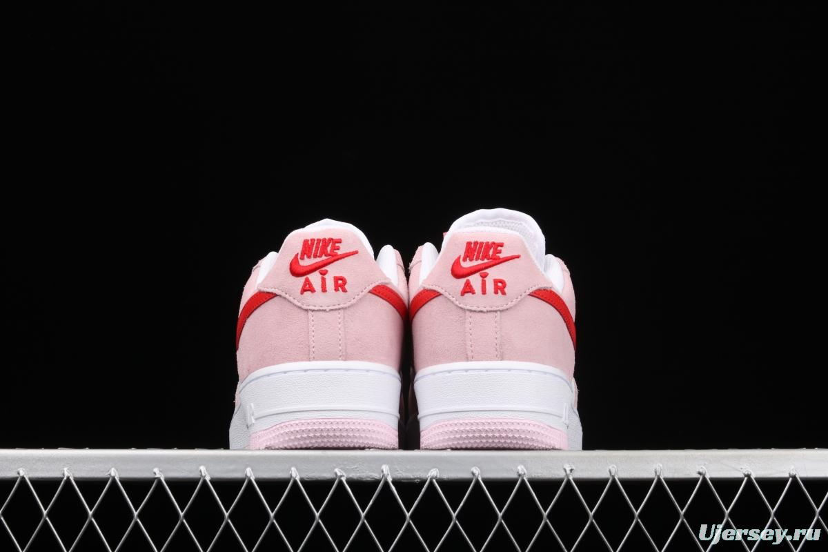 NIKE Air Force 11607 QS Pink Valentine's Day PEACEMINUSONE same style DD3384-600