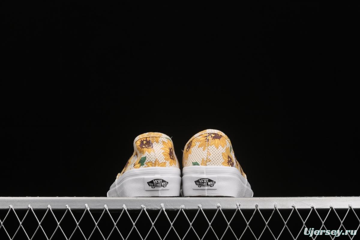 Vans Authentic Vance limited edition daisies printed low-top skateboard shoes VN0A5HYP6SR