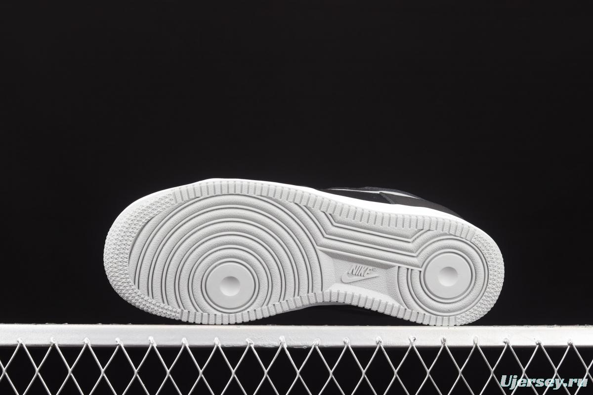 NIKE Air Force 1 Premium ShAdidasow grey Shadow Grey side Logo3M reflective low upper shoes BQ6818-009