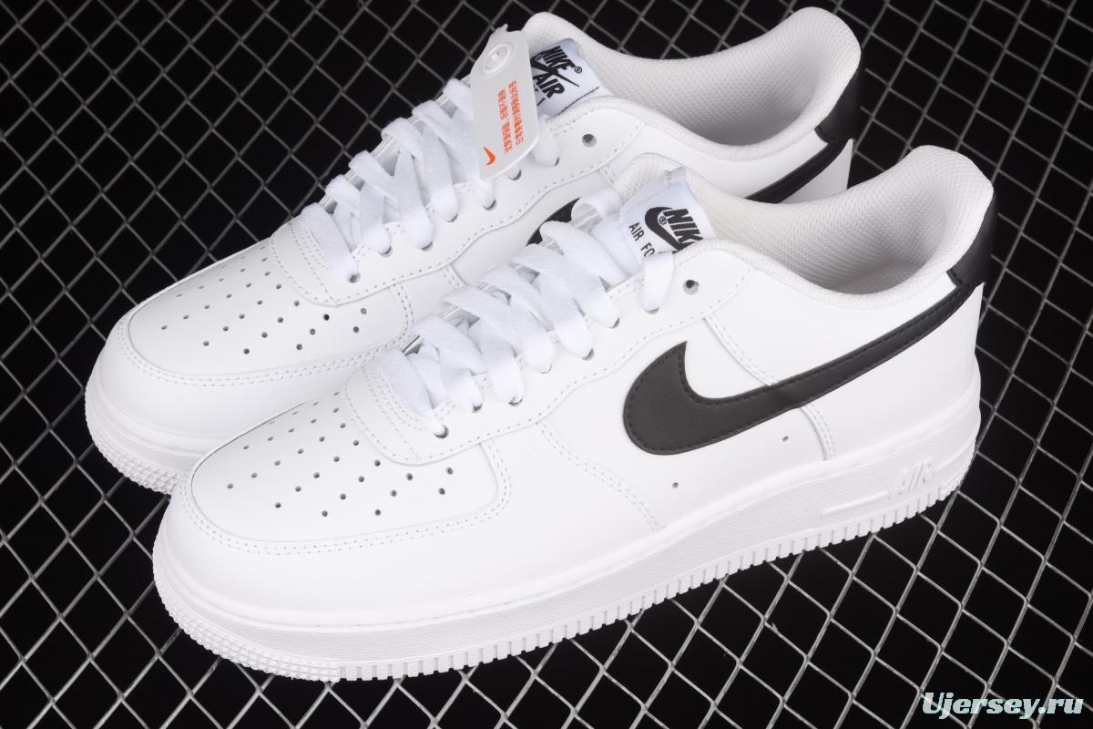 NIKE Air Force 1o07 Low AN20 classic white and black low-top casual board shoes CT2302-100