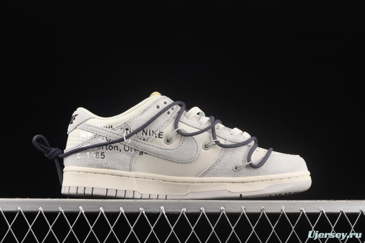 OFF-White x NIKE DUNK Low OW suede SB buckle rebound fashion casual board shoes DJ0950-115