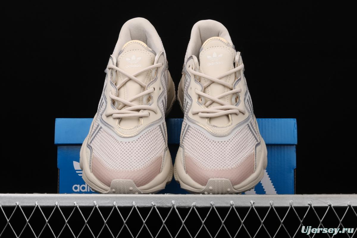 Adidas Originals Ozweego W FV9655 Darth clover retro 3M reflective breathable running shoes