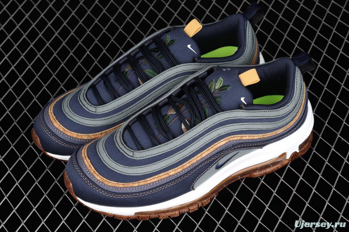 NIKE Air Max 97 SE bullet dark blue embroidered air cushion running shoes DC3986-300