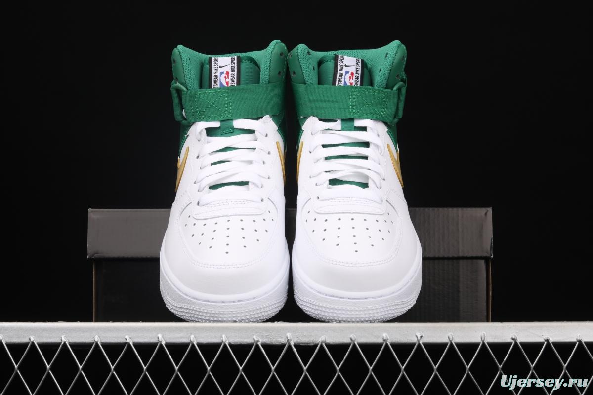 NIKE Air Force 1 High LV8 NBA joint name silk stitching high-top casual board shoes BQ4591-100