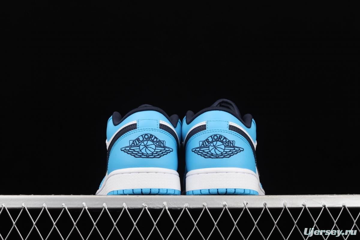 Air Jordan 1 Low North Carolina low-top cultural leisure sports shoes 553558-144