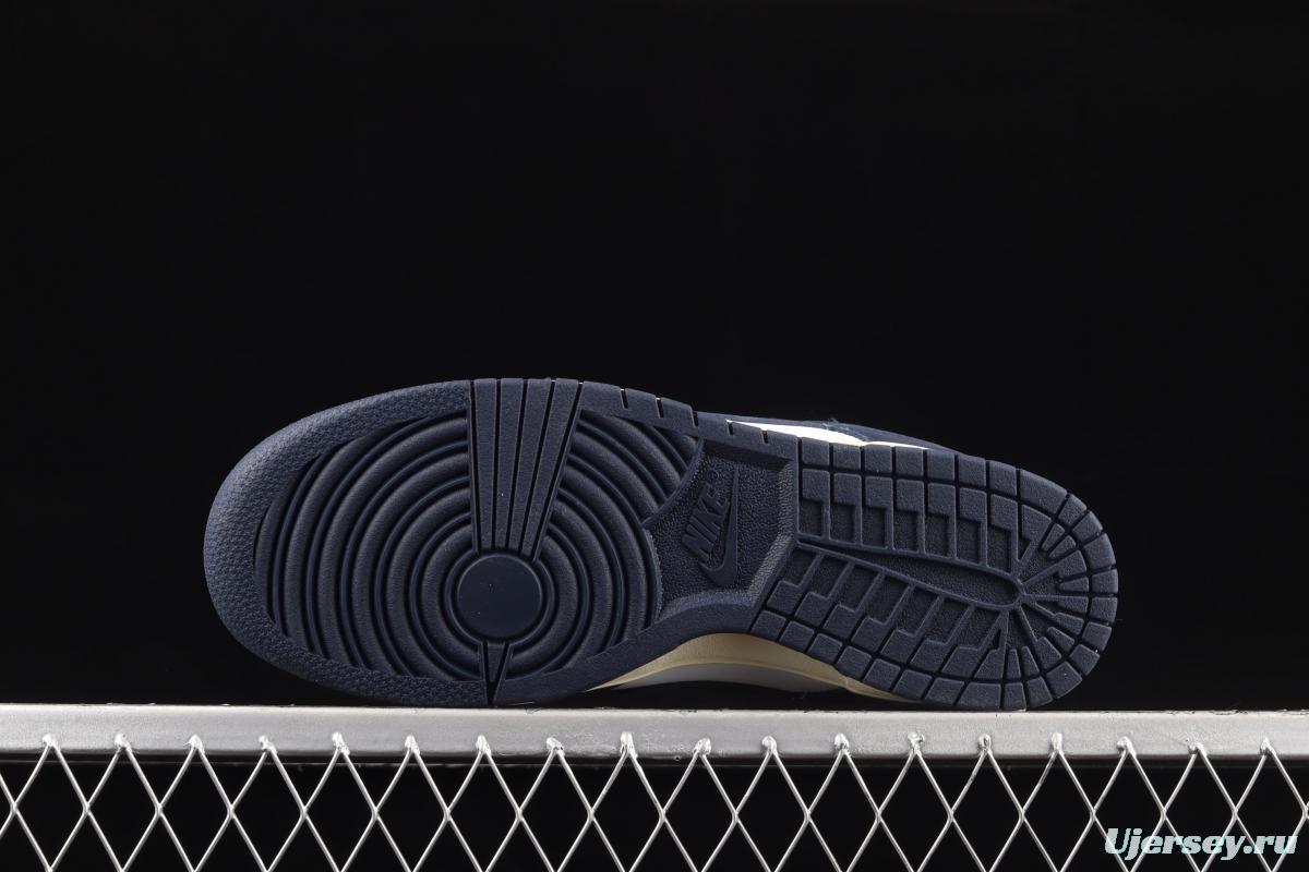 NIKE SB DUNK Low Navy Blue navy blue color SB buckle rebound fashion casual board shoes DD1503-115