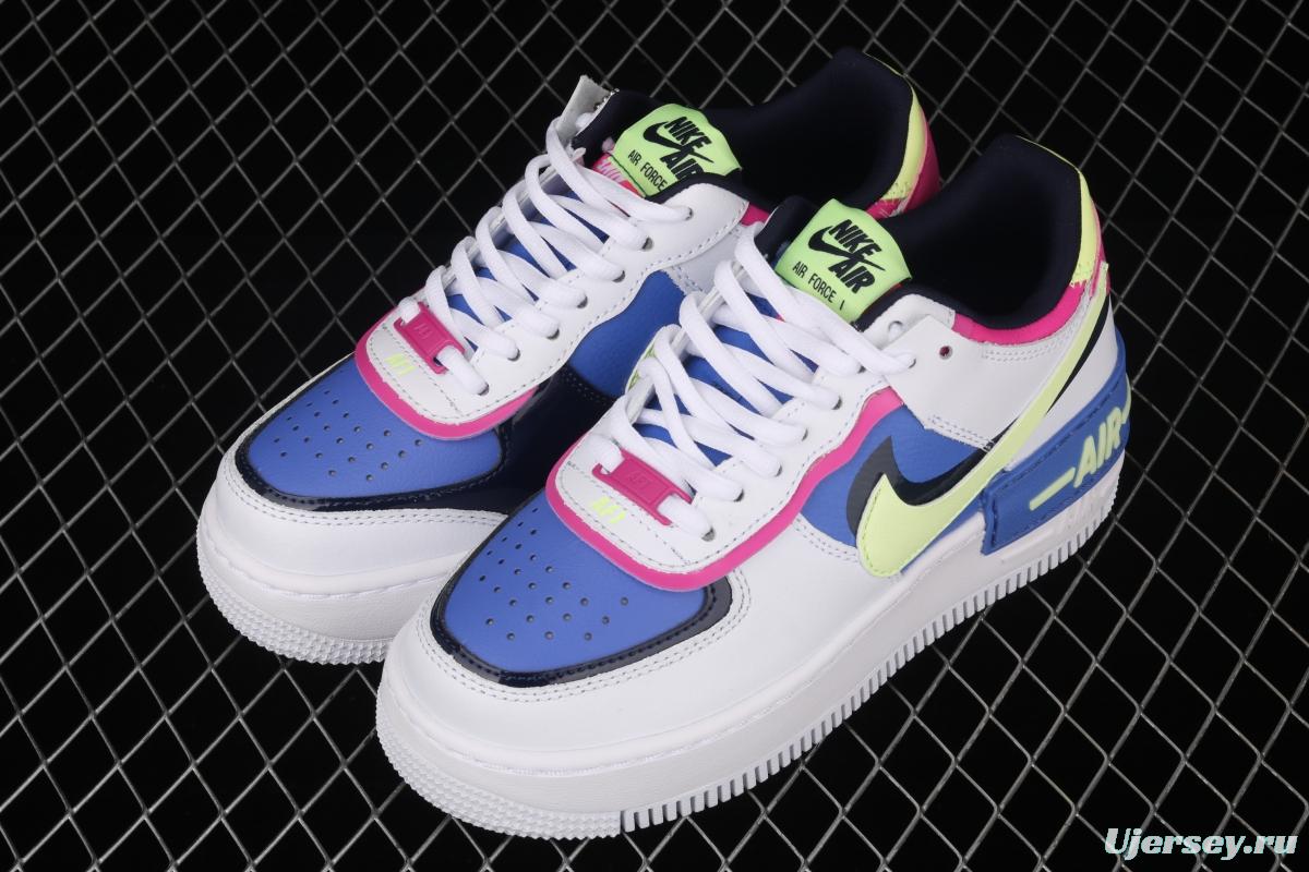 NIKE Air Force 1 ShAdidasow light weight heightened low-top board shoes CJ1641-100