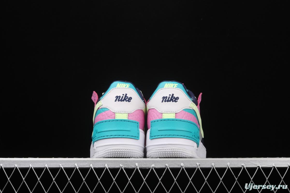 NIKE Air Force 1 ShAdidasow light weight heightened low-top 100-board shoes CK3172-001