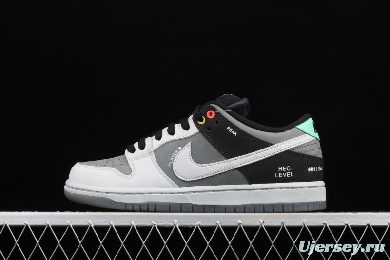 NIKE DUNK SB Low Pro ISO camera jointly named black and gray dunk series retro leisure sports skateboard shoes CV1659-001