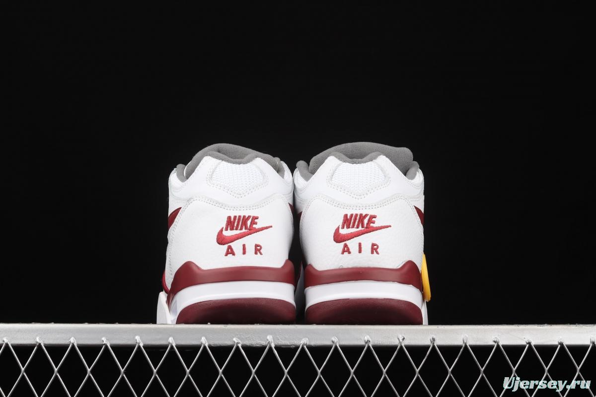 NIKE Air Flight 89 white and red air cushion basketball shoes DD1173-100