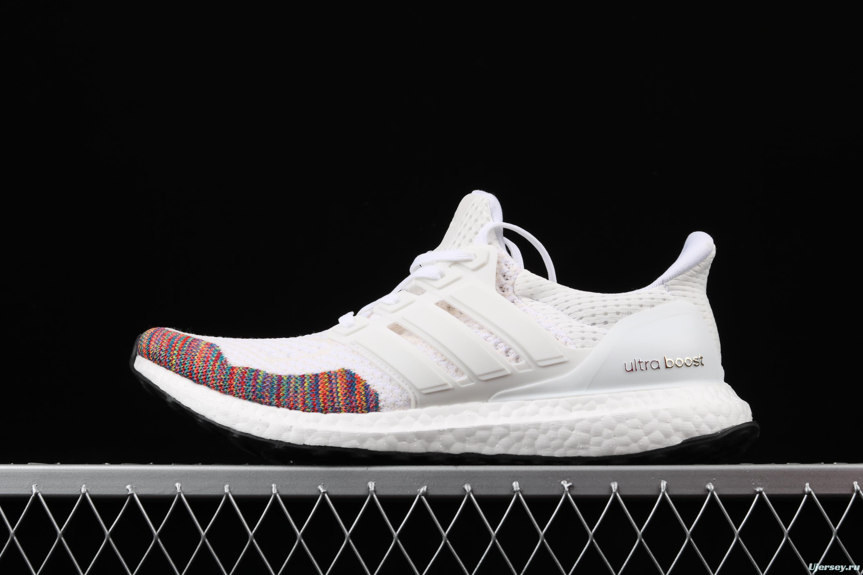 Adidas Ultra Boost 1.0 Multicolor Toe BB7800 colorful woven breathable cushioning running shoes