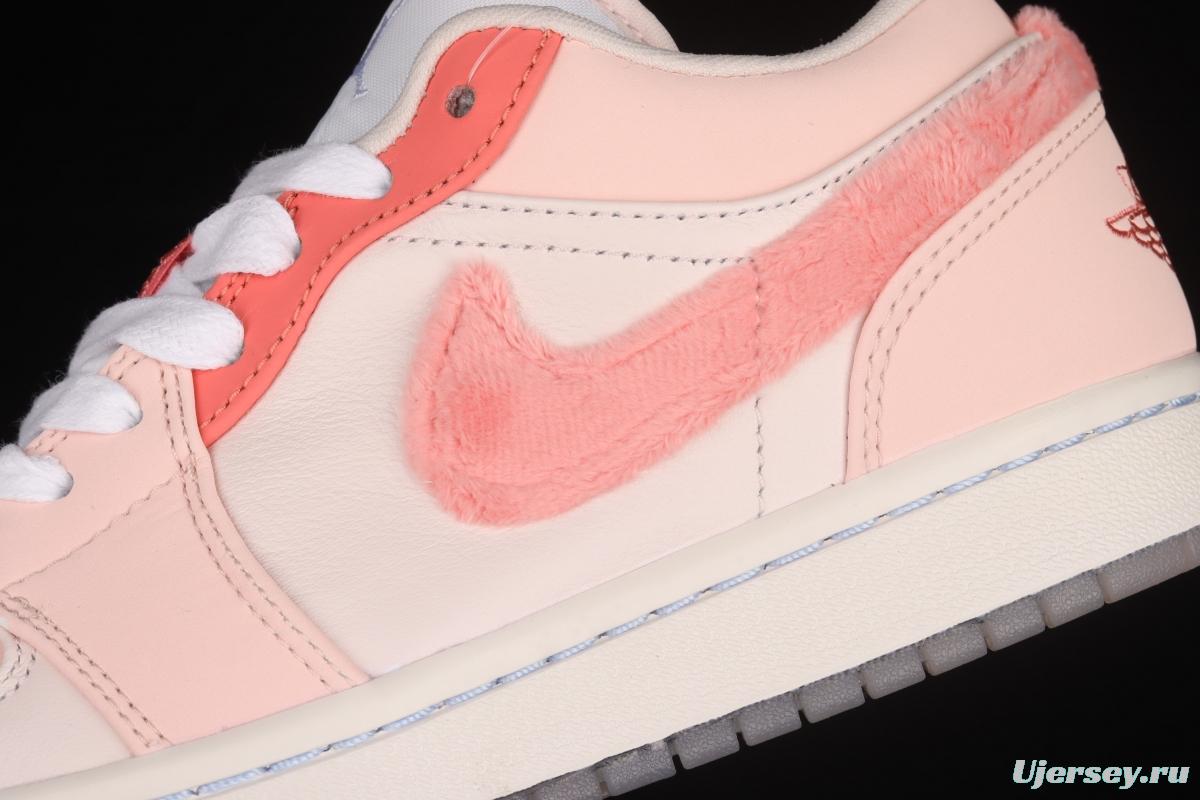 Air Jordan 1 Low two-dimensional Valentine's Day low-end retro culture basketball shoes DM5443-666