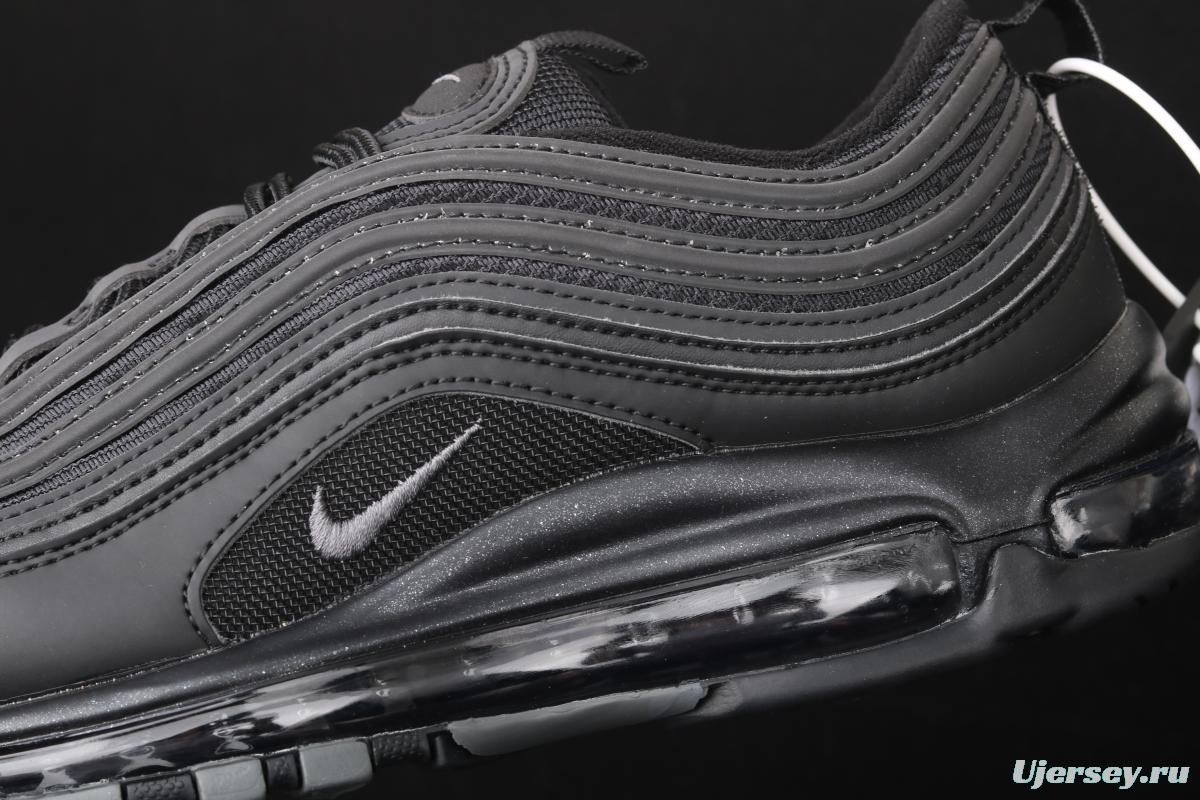 NIKE Air Max 973M reflective all-black bullet air cushion running shoes 921733-001