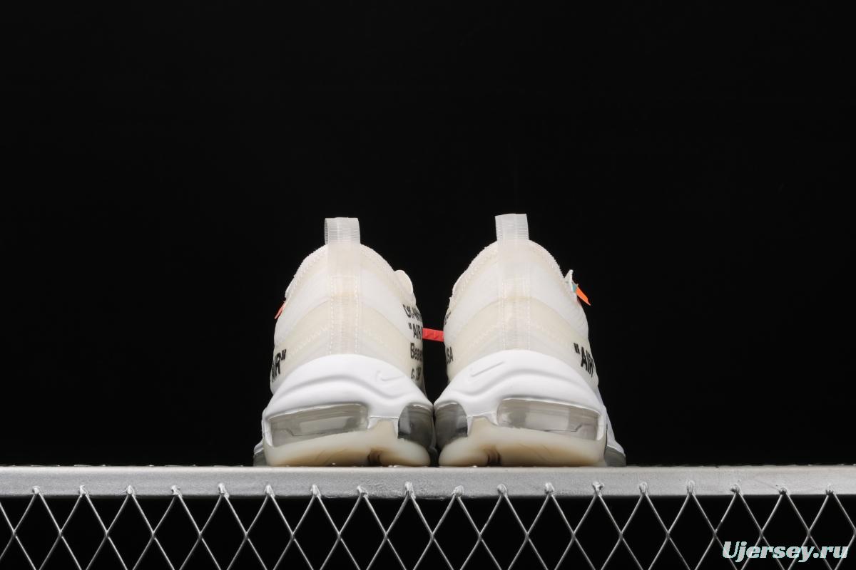 OFF-White x NIKE Air Max 97 OG OW bullet Limited name running shoes AJ4585-100