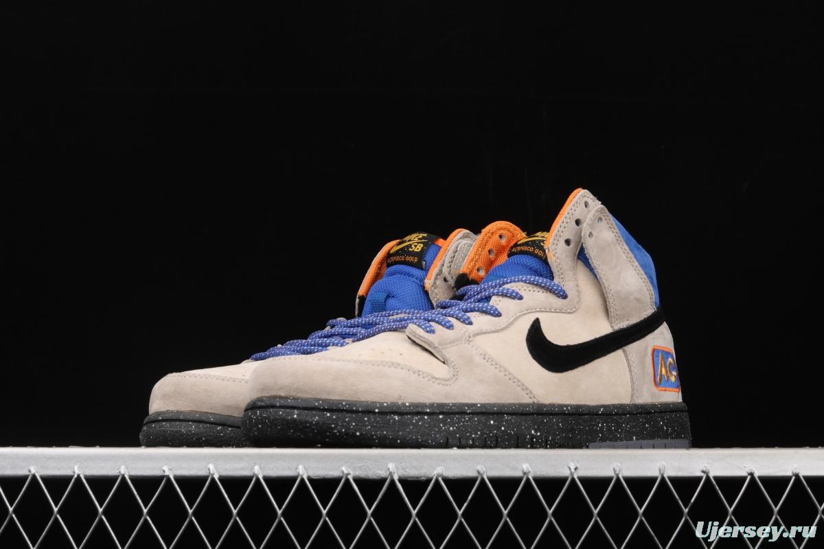 Acapulco Gold x NIKE DUNK SB High 2014 joint style reengraved high top skateboard shoes 313171-207,