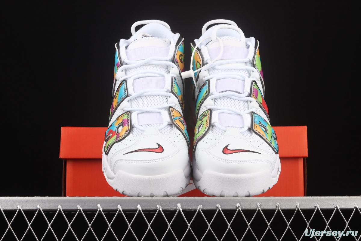 NIKE Air More Uptempo 96 QS Pippen Primary Series Classic High Street Leisure Sports Culture Basketball shoes DM8150-100