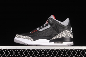 Air Jordan 3 Retro Black Cement (2018) AJ3 Joe 3 Retro Black Cement 854262-001