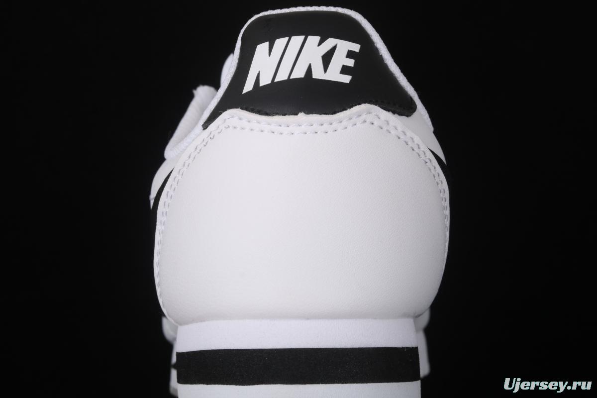 NIKE Roshe QS evergreen classic white and black leather soft foam shoes 807471-101