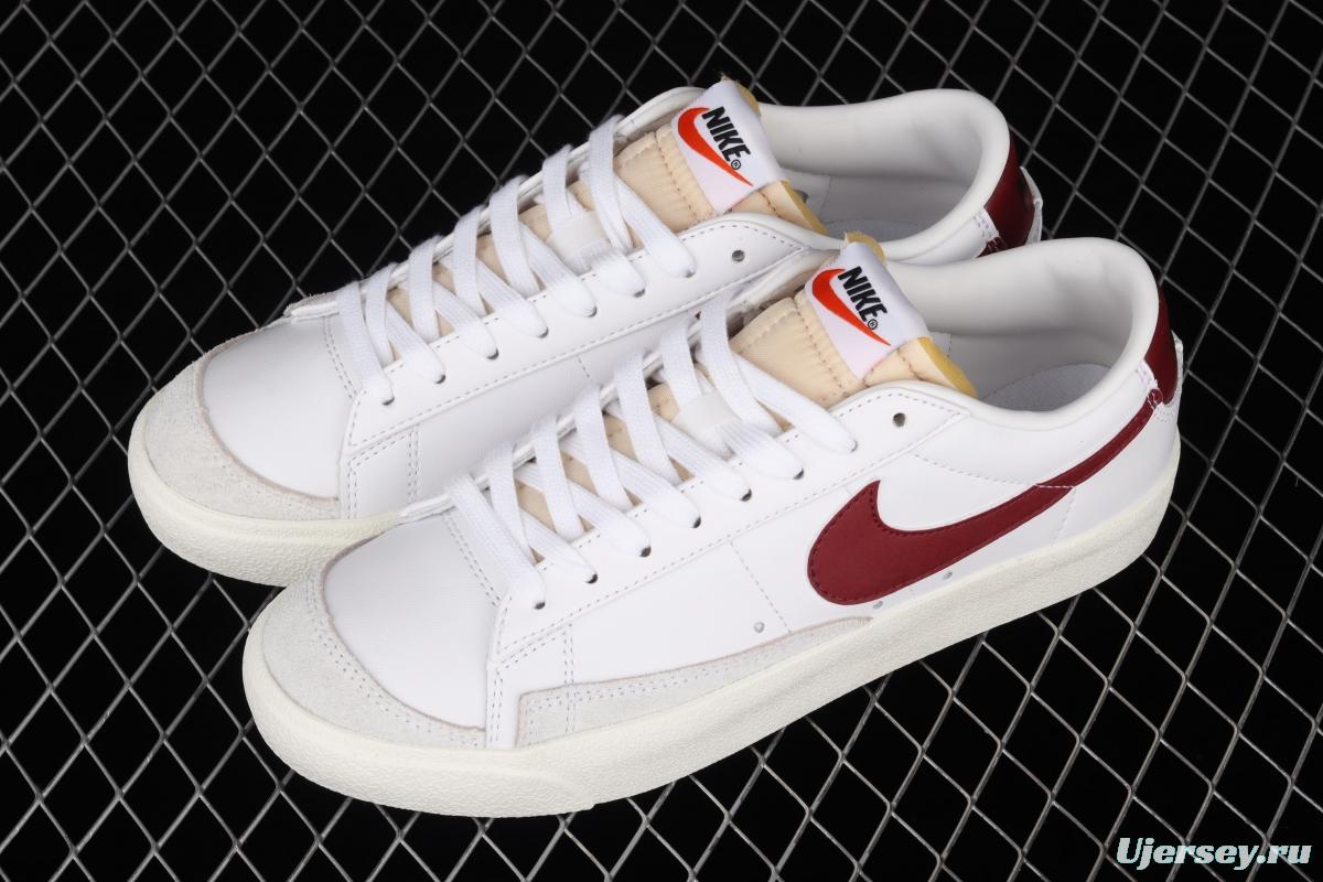 NIKE Blazer Low'77 Vintage Trail Blazers Leather Leather low-top Leisure Board shoes DA6364-102