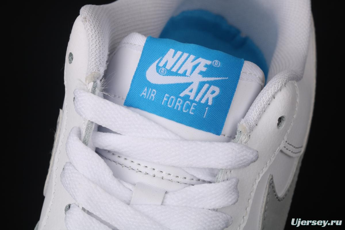 NIKE Air Force 1 Low NBA Flying Man Carter personal PE White Lake Blue 3M reflective low-top casual board shoes CK5433-200