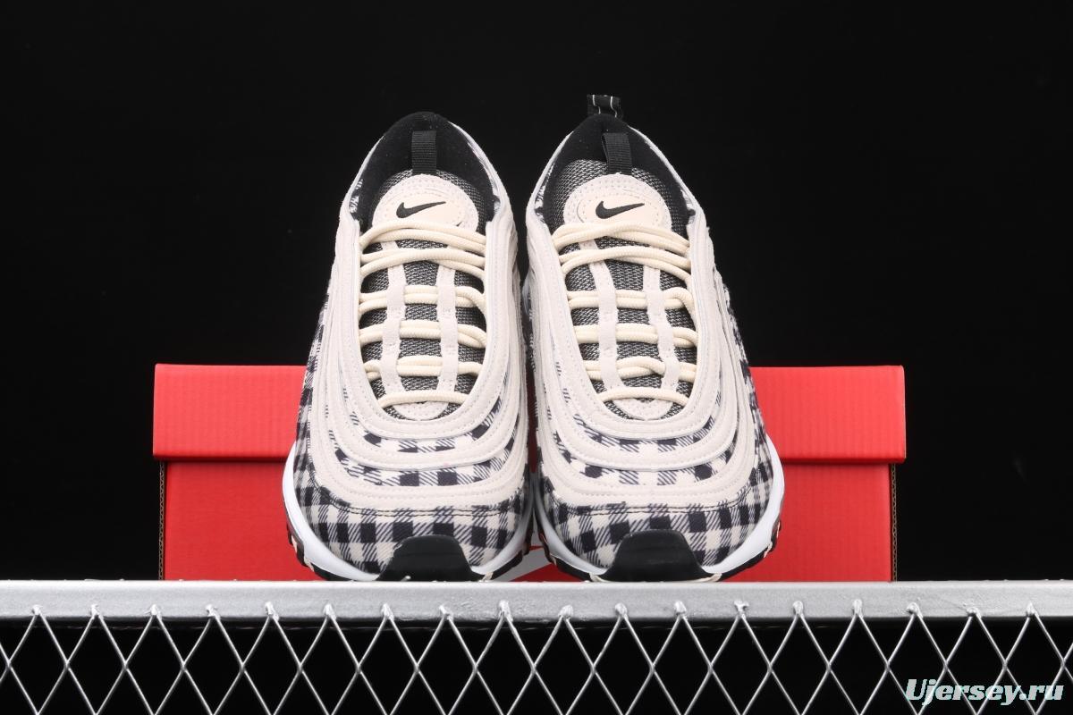 NIKE Air Max 97 Premium checkerboard retro bullet trend air cushion casual running shoes 312834-201