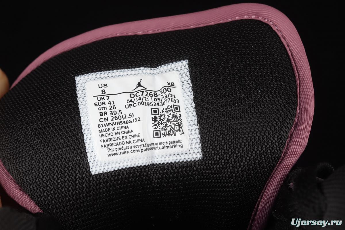 Air Jordan 1 Low Magenta magenta black low gang culture leisure sports board shoes DC7268-500